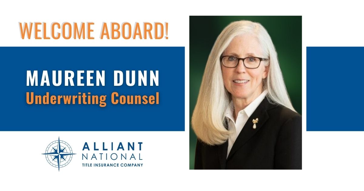 Featured image for “Alliant National Welcomes Maureen Dunn to its Underwriting Team”
