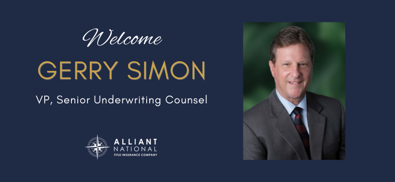 Featured image for “Alliant National Adds Gerry Simon as VP, Senior Underwriting Counsel”